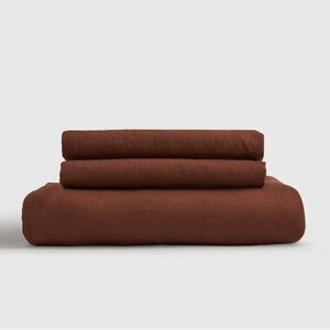 Quince European Linen Fitted Sheet Set